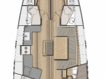Bénéteau Oceanis 46.1 między profesjonalistami a osobami prywatnymi w Rogac