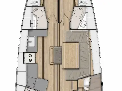 Bénéteau Oceanis 46.1 między profesjonalistami a osobami prywatnymi w Rogac
