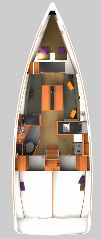 Wynajem łodzi Rogac tanio Sun Odyssey 349