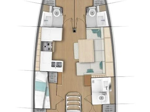 Wynajem Żaglowiec Jeanneau z patentem 