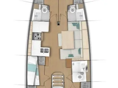 Wynajem Żaglowiec Jeanneau z patentem 