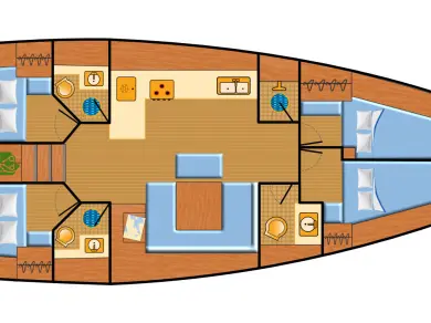 Wynajem Żaglowiec Bavaria z patentem 