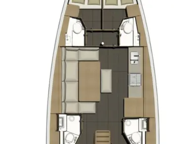 Wynajem łodzi Kaštela tanio Dufour 460 Grand Large