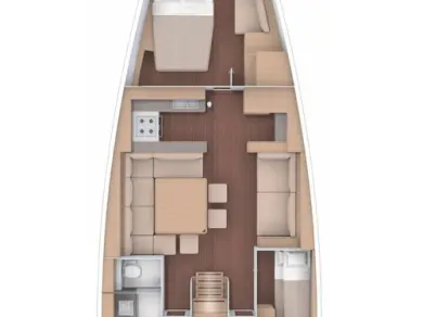 Wynajem Żaglowiec Dufour z patentem 
