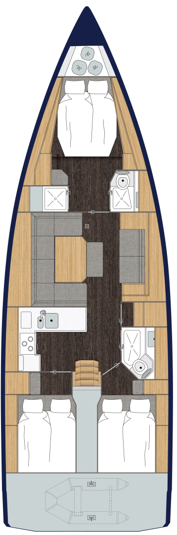 Wynajem w Fethiye- Bavaria Bavaria C45 na SamBoat