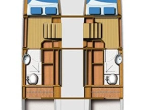 Aquila Aquila 36 między profesjonalistami a osobami prywatnymi w Le Marin