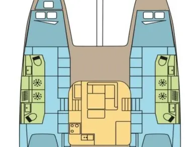 Wynajem Katamaran Excess z patentem 