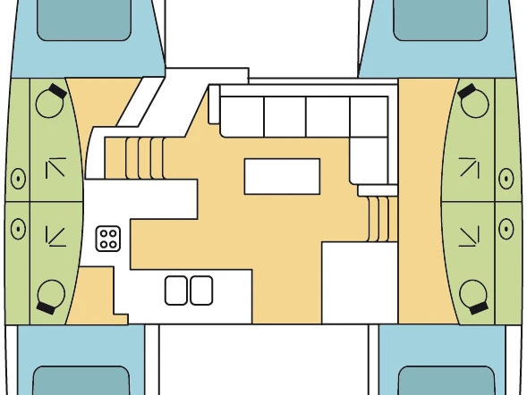 Wynajem Katamaran w Olbia - Fountaine Pajot Elba 45