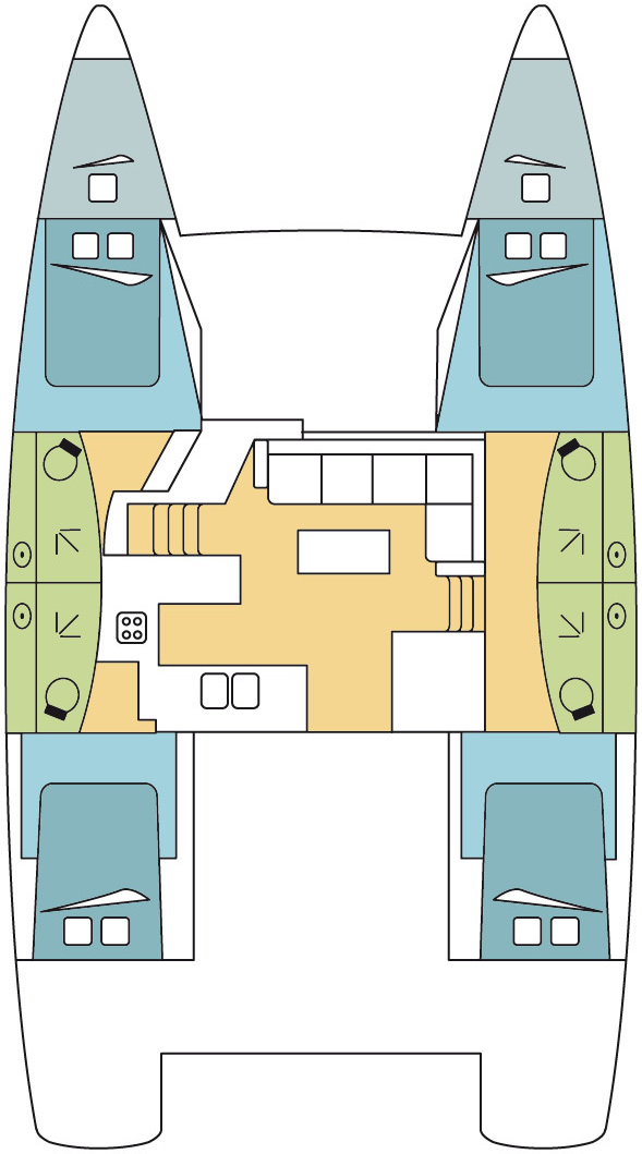 Wynajem Katamaran w Olbia - Fountaine Pajot Elba 45