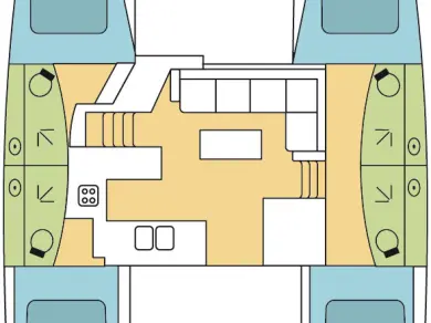 Wynajem Katamaran w Olbia - Fountaine Pajot Elba 45