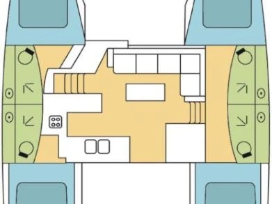 Fountaine Pajot Elba 45 między profesjonalistami a osobami prywatnymi w Olbia