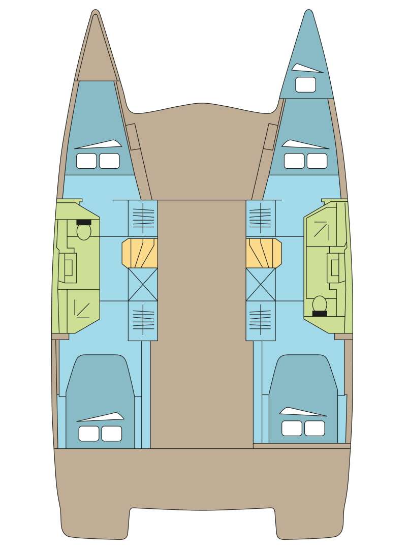 Fountaine Pajot Isla 40 między profesjonalistami a osobami prywatnymi w Parham Town