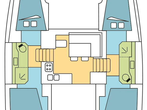 Wynajem Katamaran Lagoon z patentem 