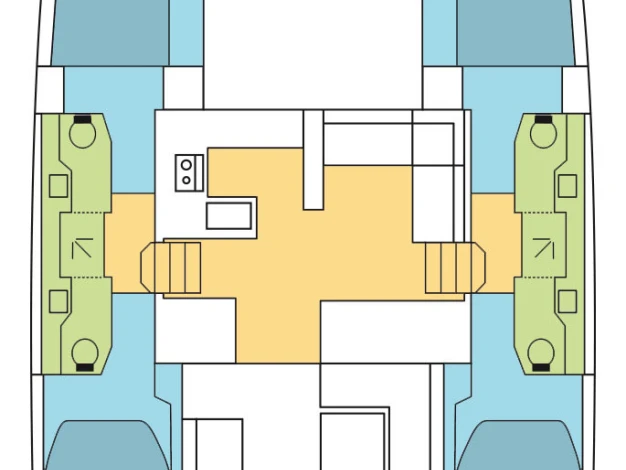 Wynajem łodzi Bavaria Nautitech 47 Power - 4 + 2 cab. w Komolac na SamBoat 