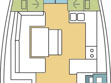 Wynajem Żaglowiec Bénéteau z patentem 