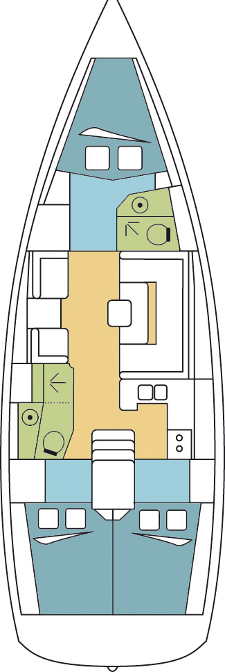 Jeanneau Sun Odyssey 419 między profesjonalistami a osobami prywatnymi w Praslin Island