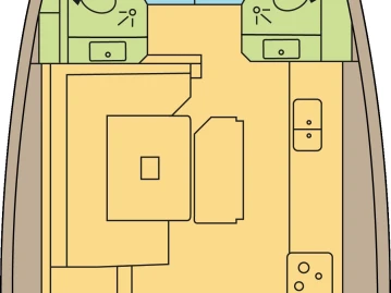 Wynajem Żaglowiec Jeanneau z patentem 