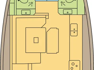 Wynajem Żaglowiec Jeanneau z patentem 