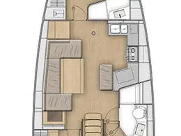 Wynajem Żaglowiec Bénéteau z patentem 