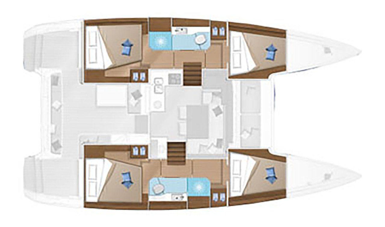 Wynajem Katamaran Lagoon z patentem 