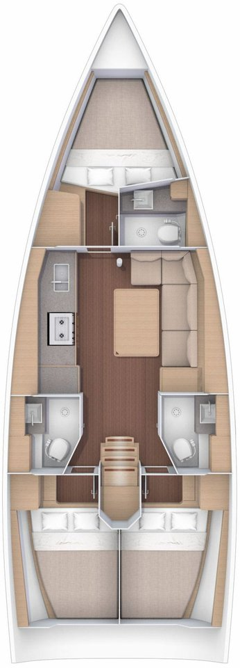 Wynajem Żaglowiec Dufour z patentem 