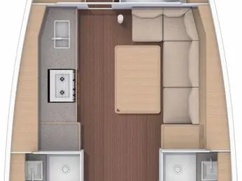 Wynajem Żaglowiec Dufour z patentem 