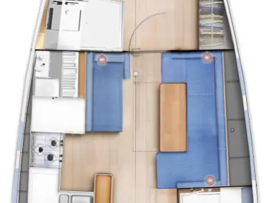 Wynajem łodzi Lavrio tanio Sun Odyssey 410