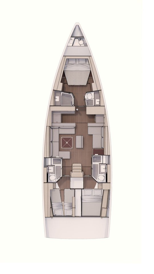 Wynajem Żaglowiec Dufour z patentem 