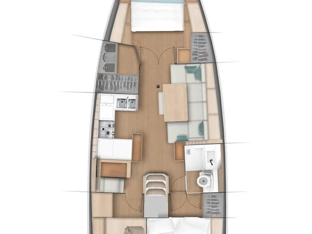 Jeanneau Sun Odyssey 440 między profesjonalistami a osobami prywatnymi w Road Town