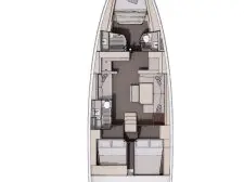 Wynajem Żaglowiec Dufour z patentem 