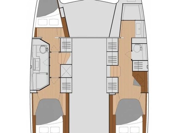 Wynajem Katamaran Fountaine Pajot z patentem 