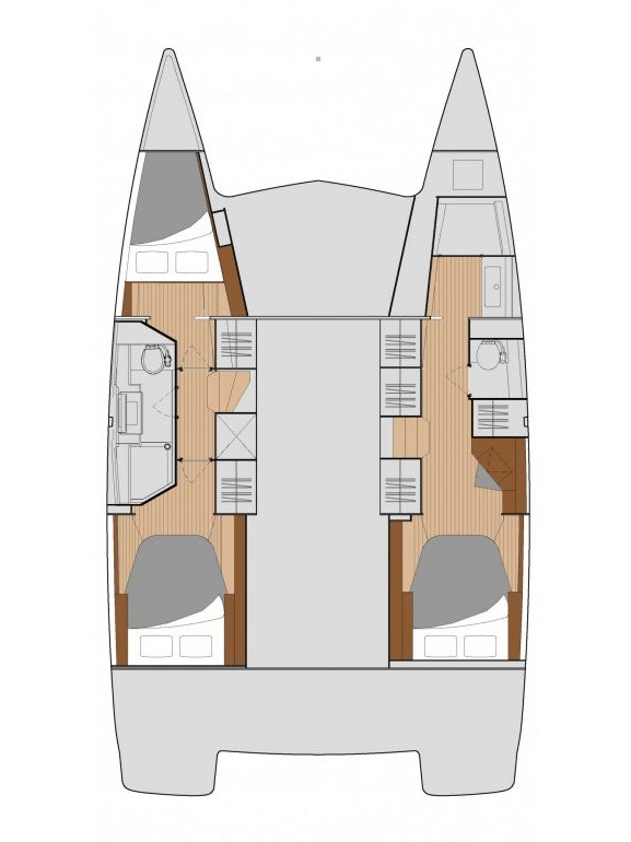 Wynajem Katamaran Fountaine Pajot z patentem 
