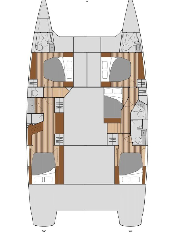 Wynajem Katamaran Fountaine Pajot z patentem 
