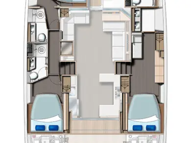 Wynajem Motorówka w Eden Island - Leopard Catamarans / Robertson & Caine Leopard 53 - OW