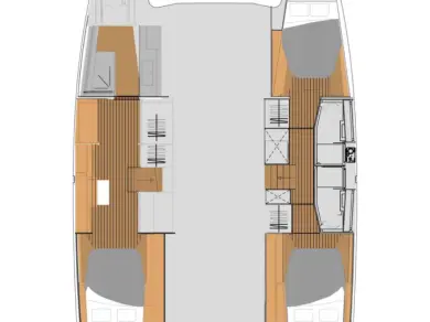 Wynajem Katamaran Fountaine Pajot z patentem 