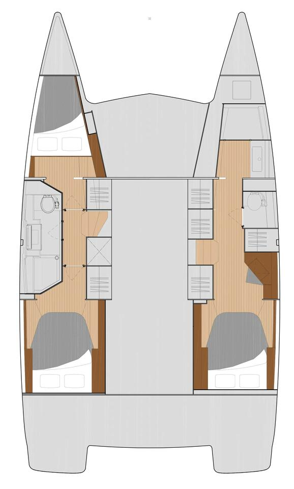 Wynajem Katamaran Fountaine Pajot z patentem 