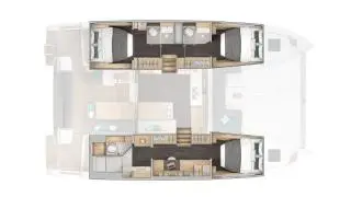 Wynajem łodzi Lagoon Lagoon 43 w Rogoznica na SamBoat 