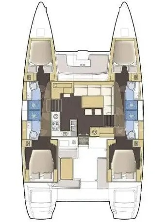 Wynajem Katamaran Lagoon z patentem 