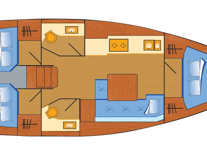 Wynajem Żaglowiec Dufour z patentem 