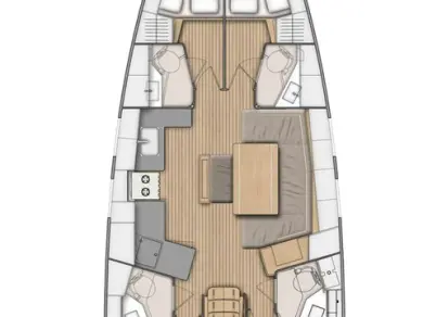 Wynajem Żaglowiec Bénéteau z patentem 