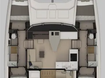 Wynajem Katamaran Nautitech z patentem 