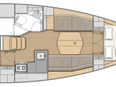 Wynajem Żaglowiec Bénéteau z patentem 