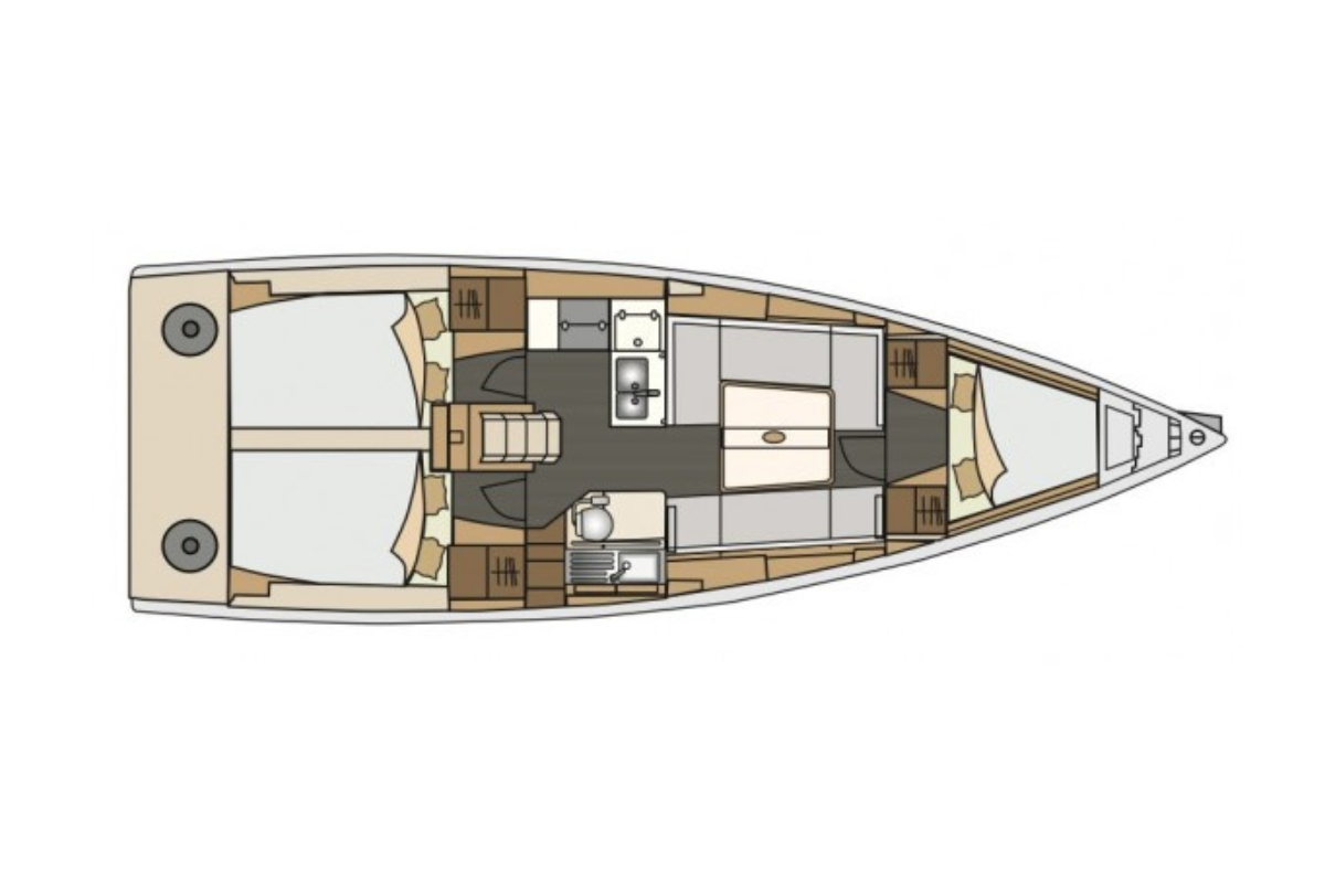 Wynajem Żaglowiec w Biograd na Moru - Elan E4
