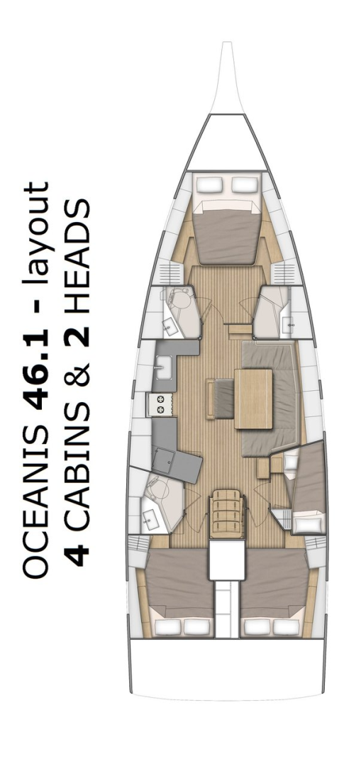 Wynajmij Bénéteau Oceanis 46.1 w Split