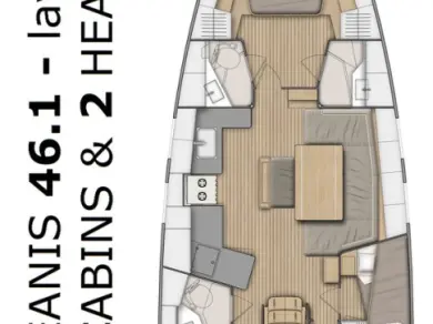 Wynajmij Bénéteau Oceanis 46.1 w Split