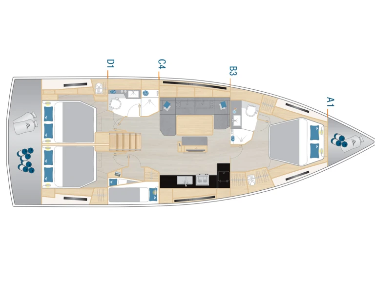 Wynajem w Kaštela- Hanse Hanse 460 na SamBoat