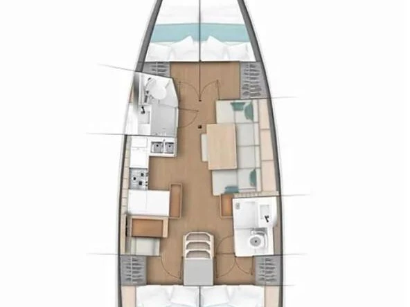 Wynajem łodzi Gouvia tanio Sun Odyssey 440