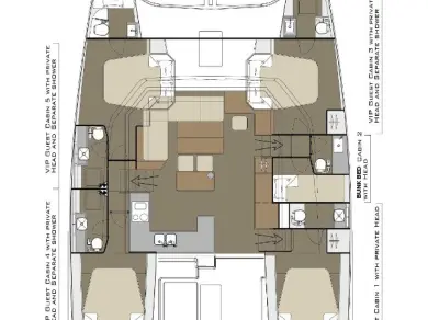 Wynajem w Kaštela- Dufour Dufour Catamarans 48 Sail na SamBoat
