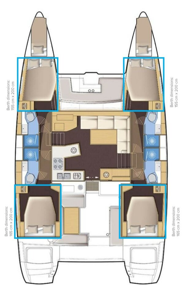 Wynajem w Kaštela- Lagoon Lagoon 450 F na SamBoat