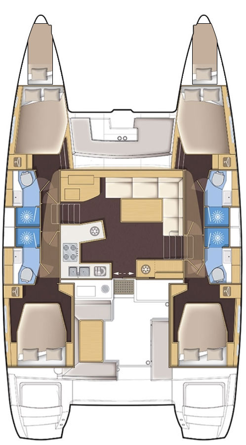 Wynajmij Lagoon Lagoon 450 F w Kaštela